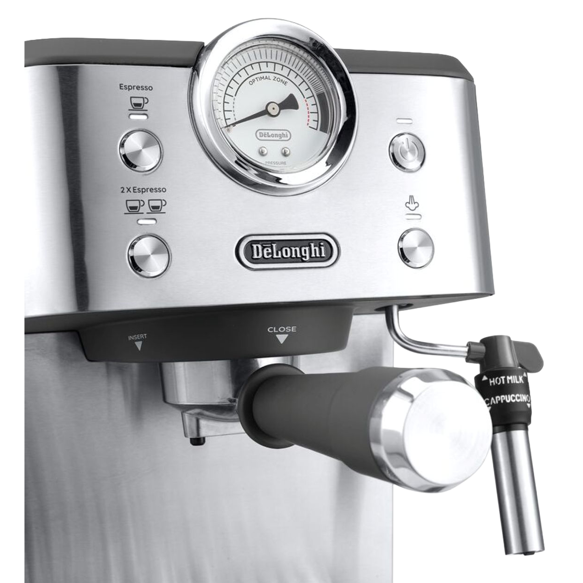 DELONGHI EM450.M Linea Classic Μηχανή Espresso 1325W Ασημί - 3