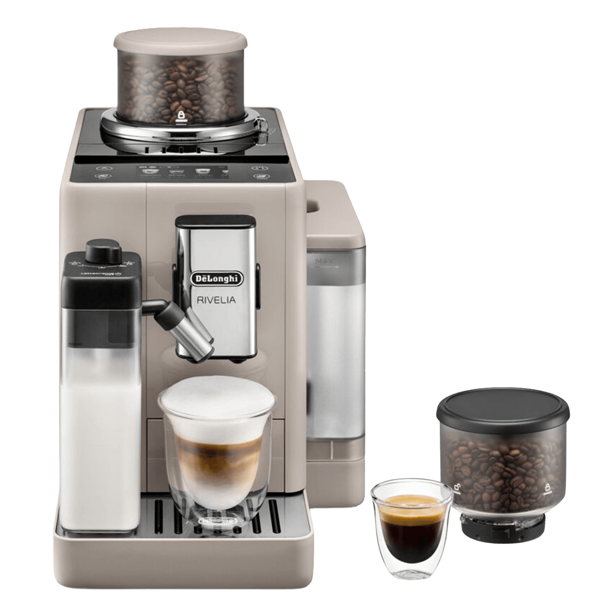 DELONGHI EXAM440.55.BG Rivelia Αυτόματη Μηχανή Espresso Sand Beige
