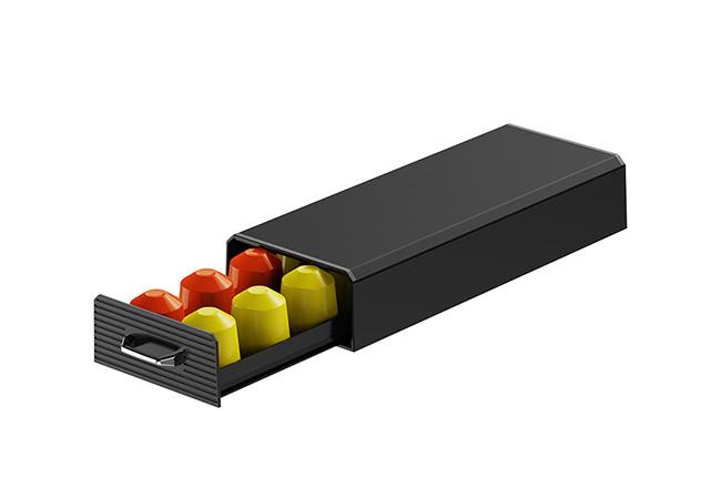 LIFE 221-0487 Espresso Tray 2 Mini Συρτάρι Αποθήκευσης 16(τμχ) Μαύρο