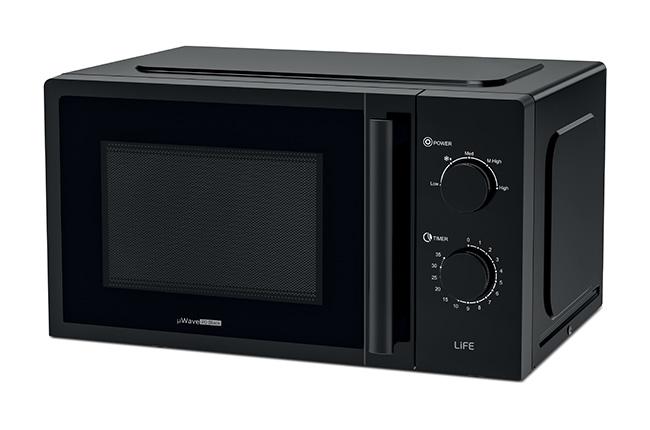 LIFE 221-0389 μWave Φούρνος Μικροκυμάτων 20Lt Μαύρο