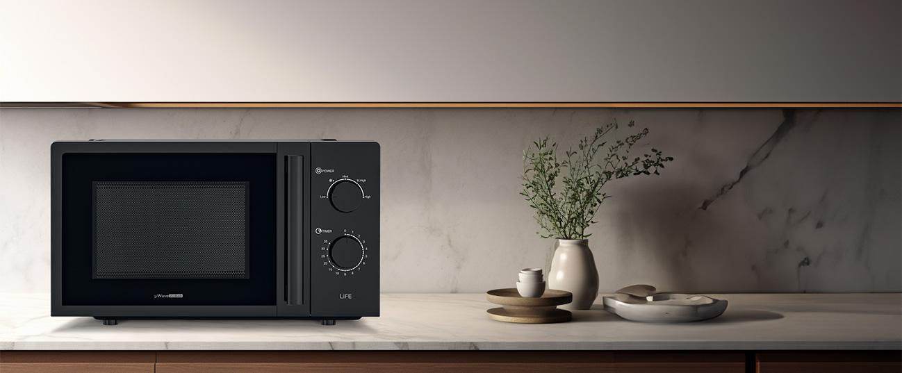 LIFE 221-0389 μWave Φούρνος Μικροκυμάτων 20Lt Μαύρο