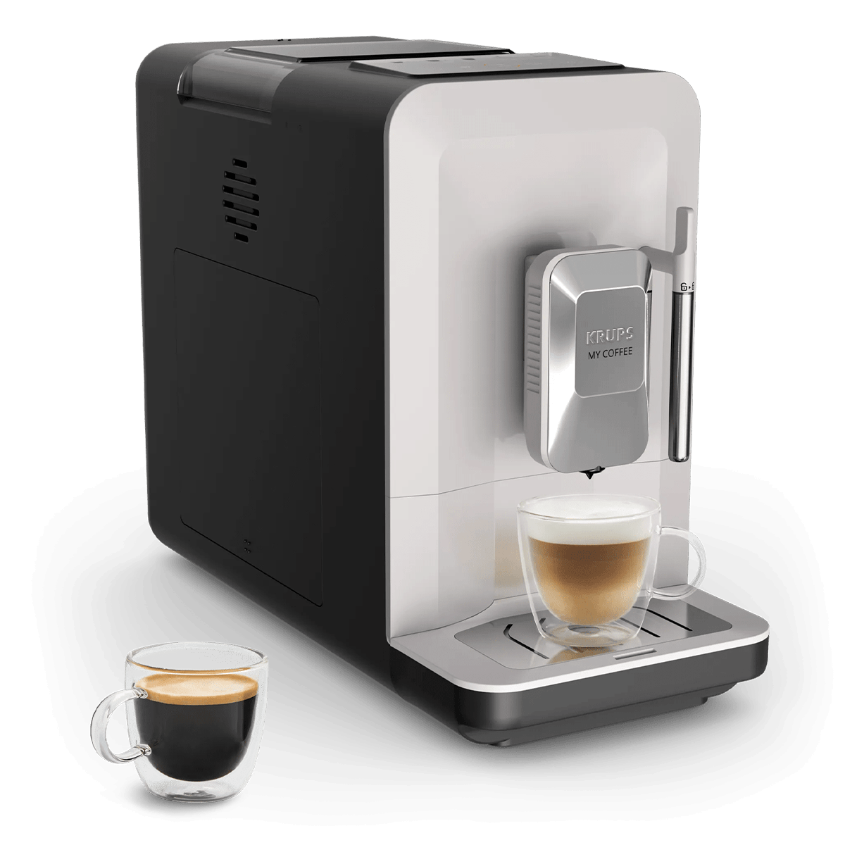 KRUPS EA201B My Coffee+ Αυτόματη Μηχανή Espresso Μπεζ/ Μαύρο