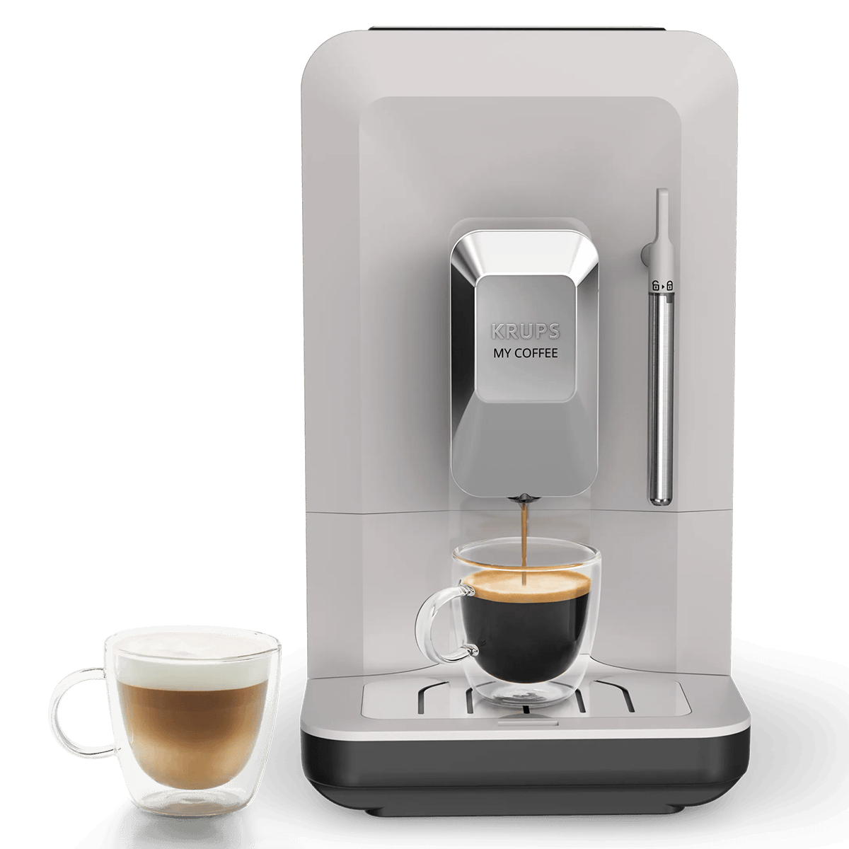 KRUPS EA201B My Coffee+ Αυτόματη Μηχανή Espresso Μπεζ/ Μαύρο - 2