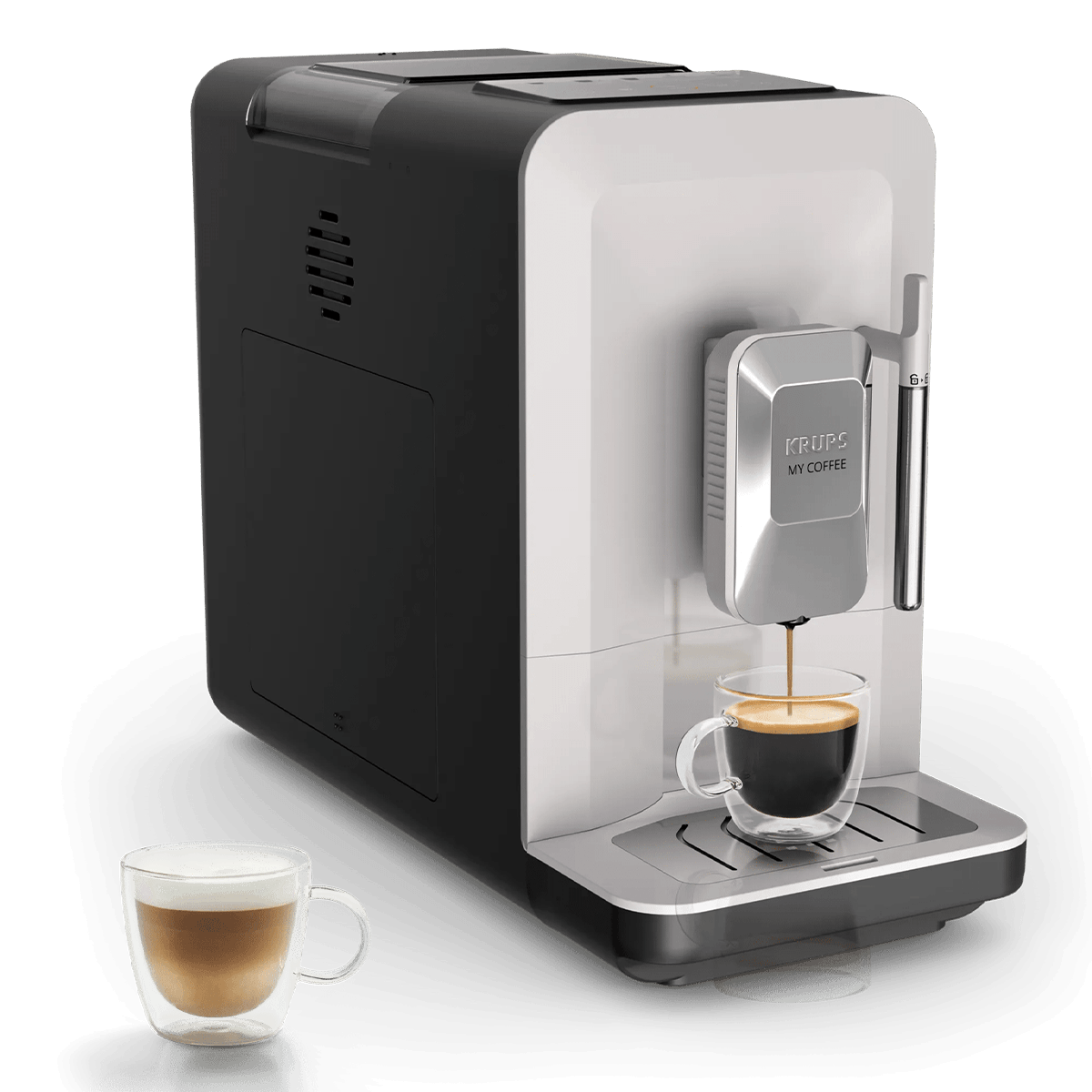 KRUPS EA201B My Coffee+ Αυτόματη Μηχανή Espresso Μπεζ/ Μαύρο - 4