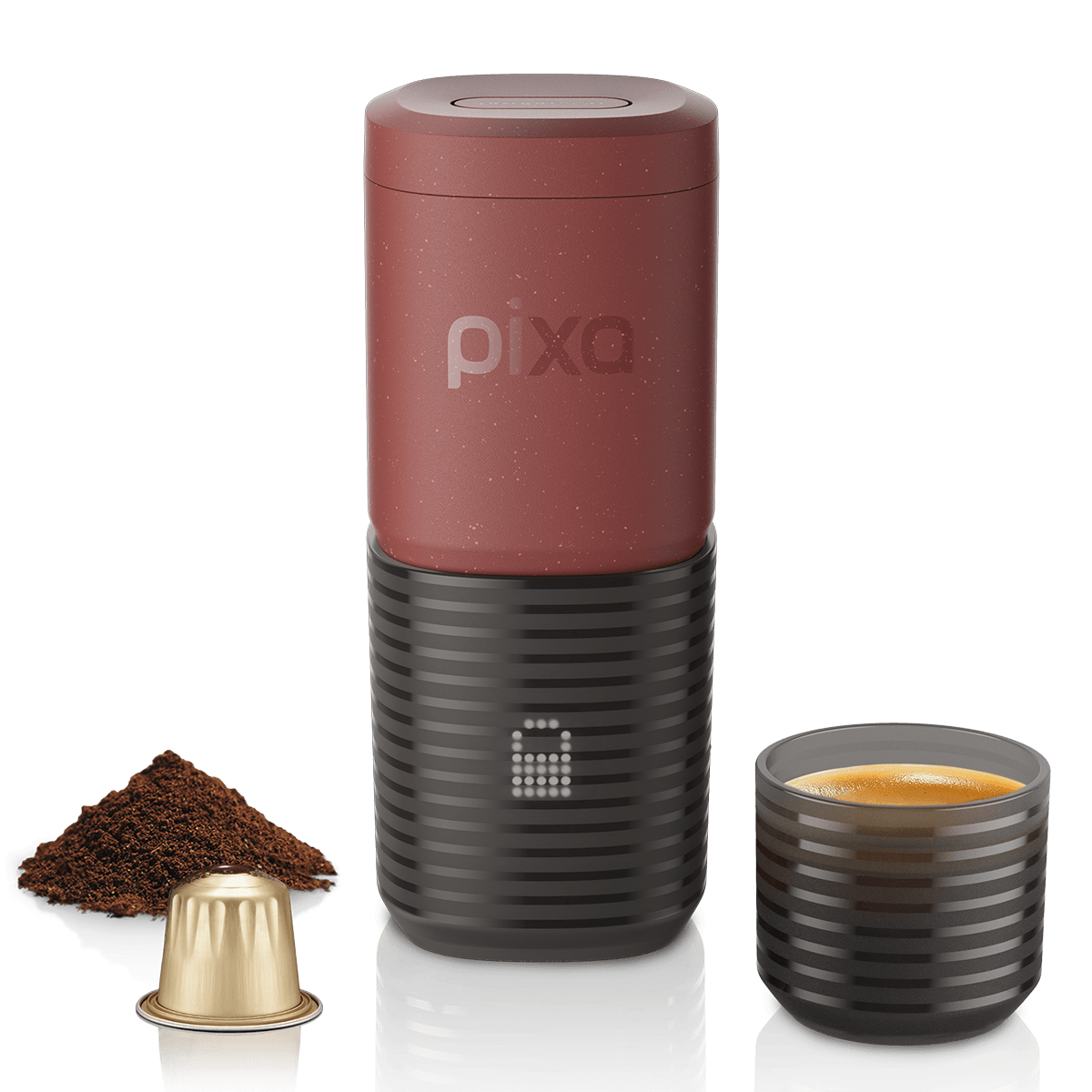 WACACO Pixapresso Ηλεκτρική Φορητή Μηχανή Espresso Tuscan Red