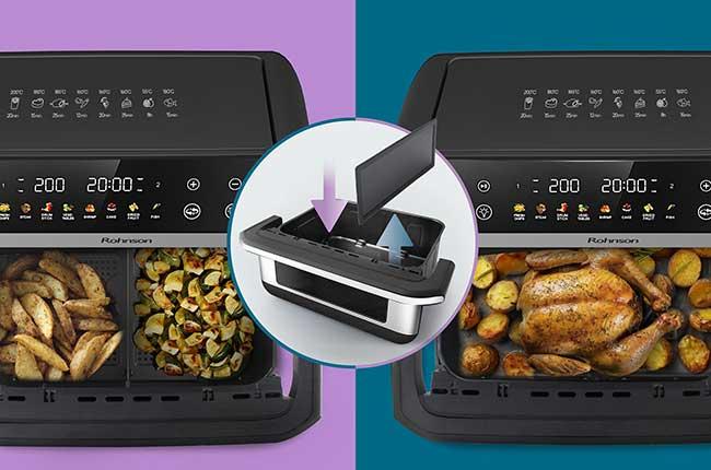 ROHNSON R-2894 Single or Dual Cook Φριτέζα Αέρος