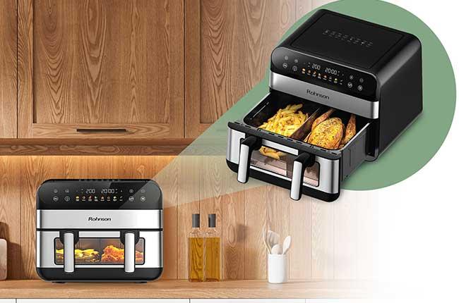 ROHNSON R-2894 Single or Dual Cook Φριτέζα Αέρος EASY VIEW