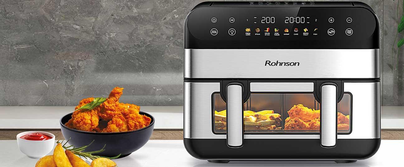 ROHNSON R-2894 Single or Dual Cook Φριτέζα Αέρος