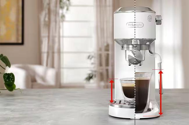 DELONGHI EC890.WI Dedica Duo Μηχανή Espresso 1450W Bianco