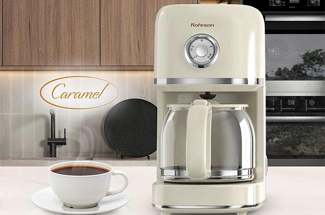 ROHNSON R-947 Καφετιέρα Φίλτρου 900W Caramel
