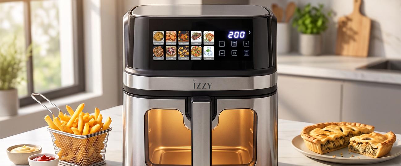 IZZY IZ-8280 Digital Φριτέζα Αέρος 8Lt Μαύρο