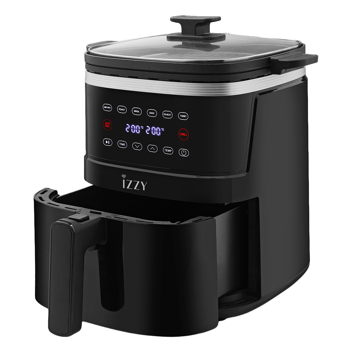 IZZY IZ-8241 Digital Φριτέζα Αέρος και Grill 5Lt Μαύρο - 3