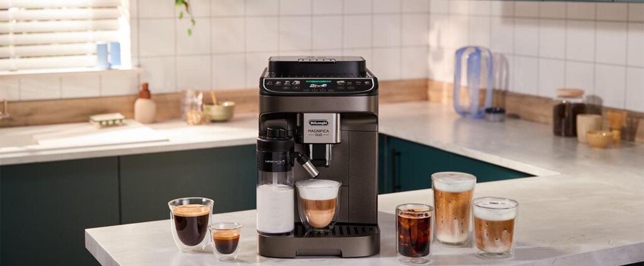DELONGHI ECAM330.80 TXB Magnifica Duo Αυτόματη Μηχανή Espresso 1450W Ασημί