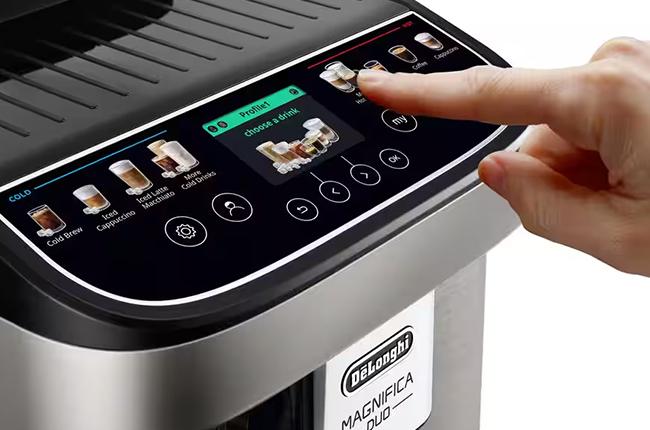 DELONGHI ECAM330.80 TXB Magnifica Duo Αυτόματη Μηχανή Espresso 1450W Ασημί