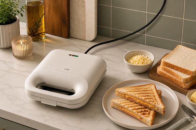 LIFE 221-0555 Bodega Warm Grey Series Τοστιέρα 750W Greige