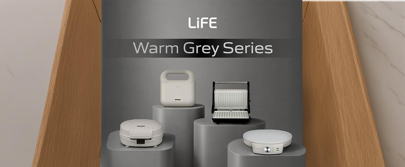 LIFE 221-0555 Bodega Warm Grey Series Τοστιέρα 750W Greige