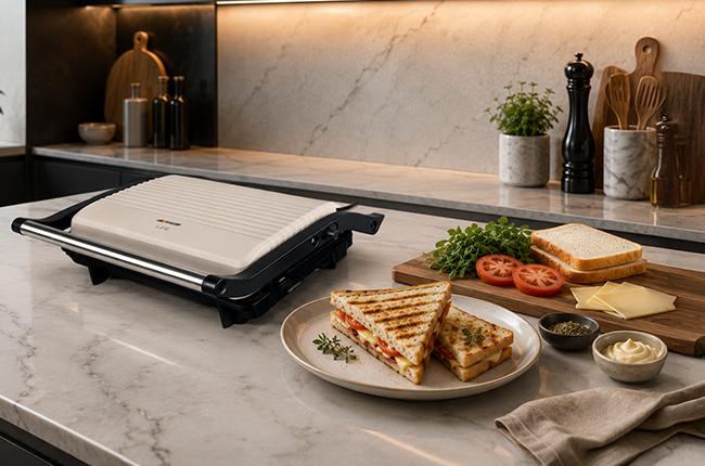 LIFE 221-0557 Hero Τοστιέρα-Γκριλιέρα 1000W Greige
