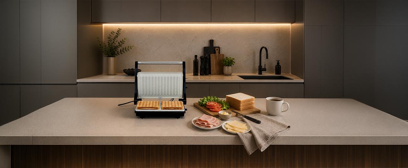 LIFE 221-0557 Hero Τοστιέρα-Γκριλιέρα 1000W Greige
