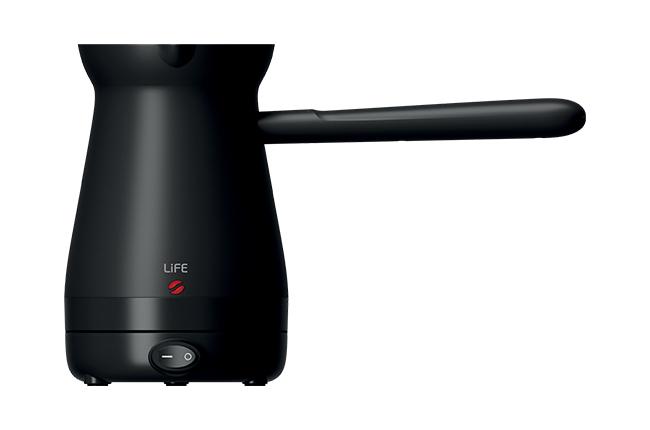 LIFE 221-0539 Gisves Flat Black Series Μηχανή Ελληνικού Καφέ 1000W Black