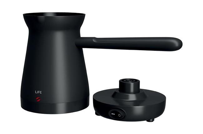 LIFE 221-0539 Gisves Flat Black Series Μηχανή Ελληνικού Καφέ 1000W Black