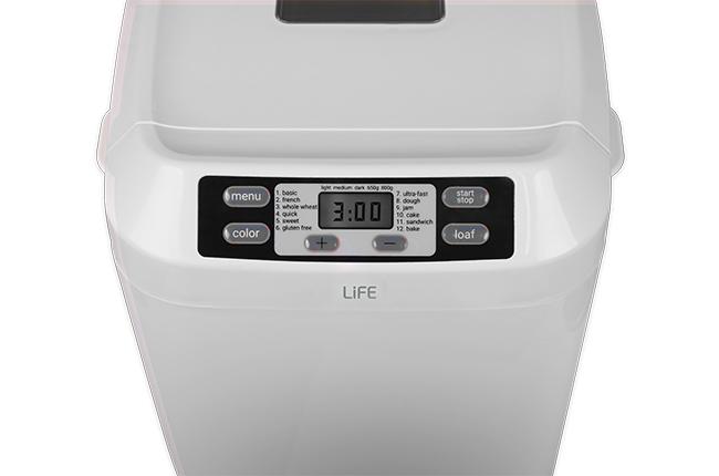 LIFE 221-0200 Artos Αρτοπαρασκευαστής 2Lt Λευκό