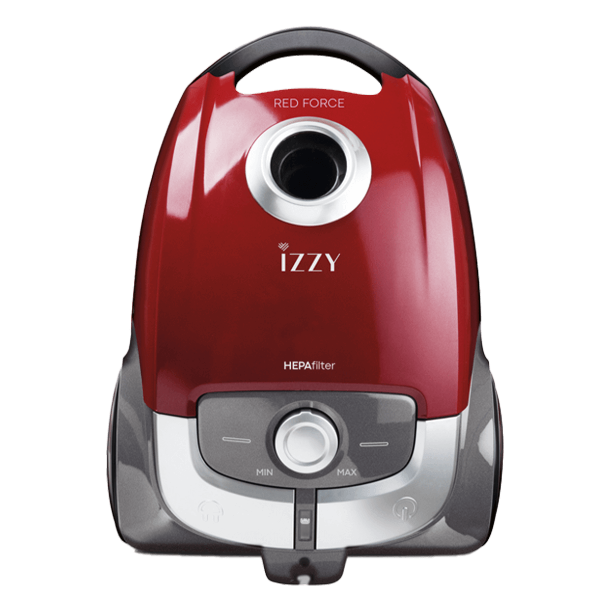 IZZY AC-1108 Red Force Ηλεκτρική Σκούπα με Σακούλα 4Lt Κόκκινο - 2