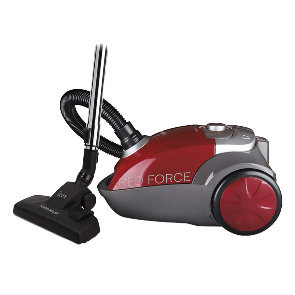 IZZY AC-1108 Red Force Ηλεκτρική Σκούπα με Σακούλα 4Lt Κόκκινο - 3