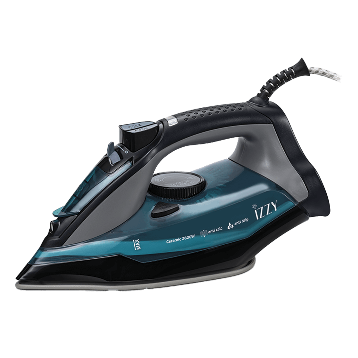 IZZY 8016 Apollon Ceramic Σίδερο Ατμού 2600W Μαύρο