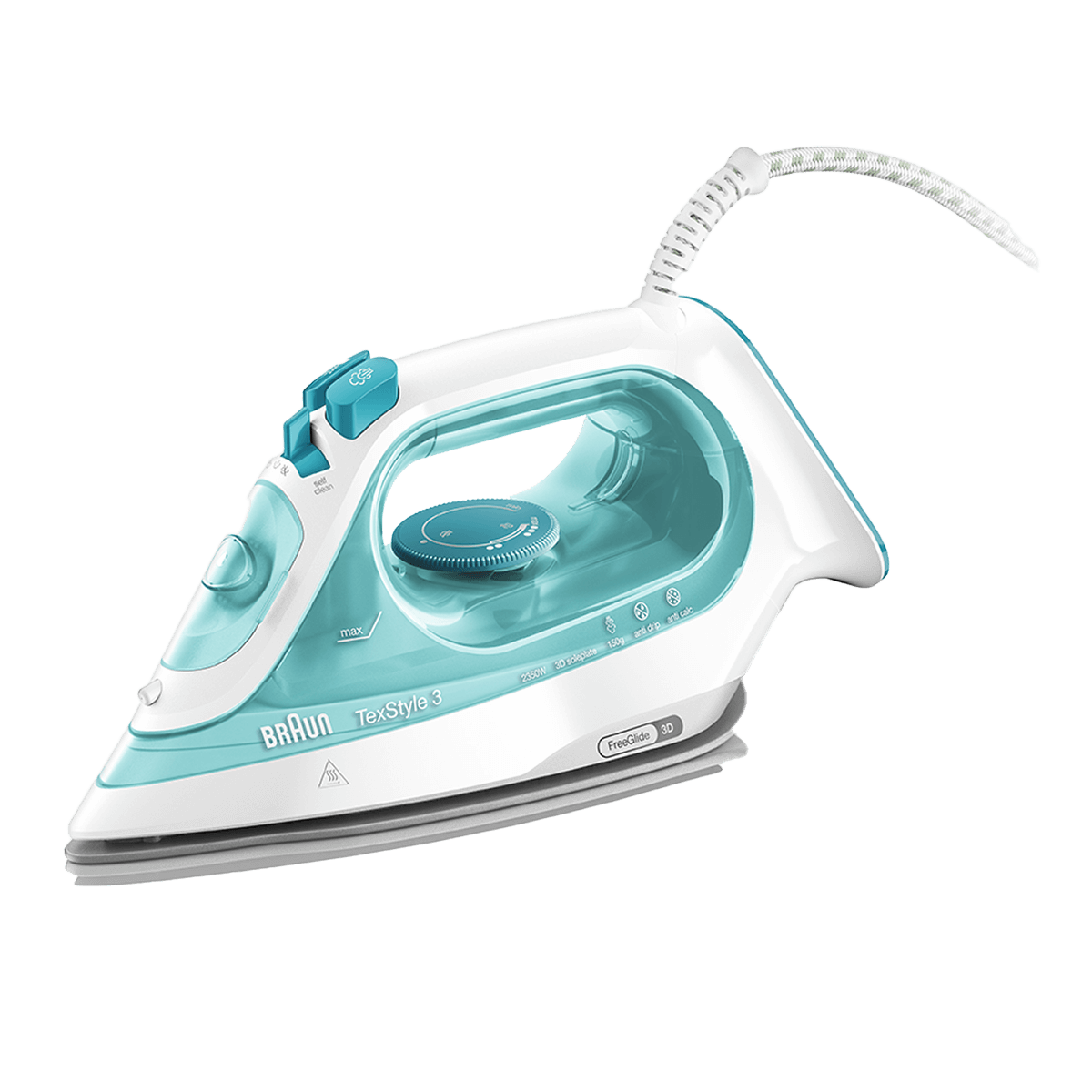 BRAUN SI3041GR TexStyle 3 Σίδερο Ατμού 2350W Λευκό/Πράσινο