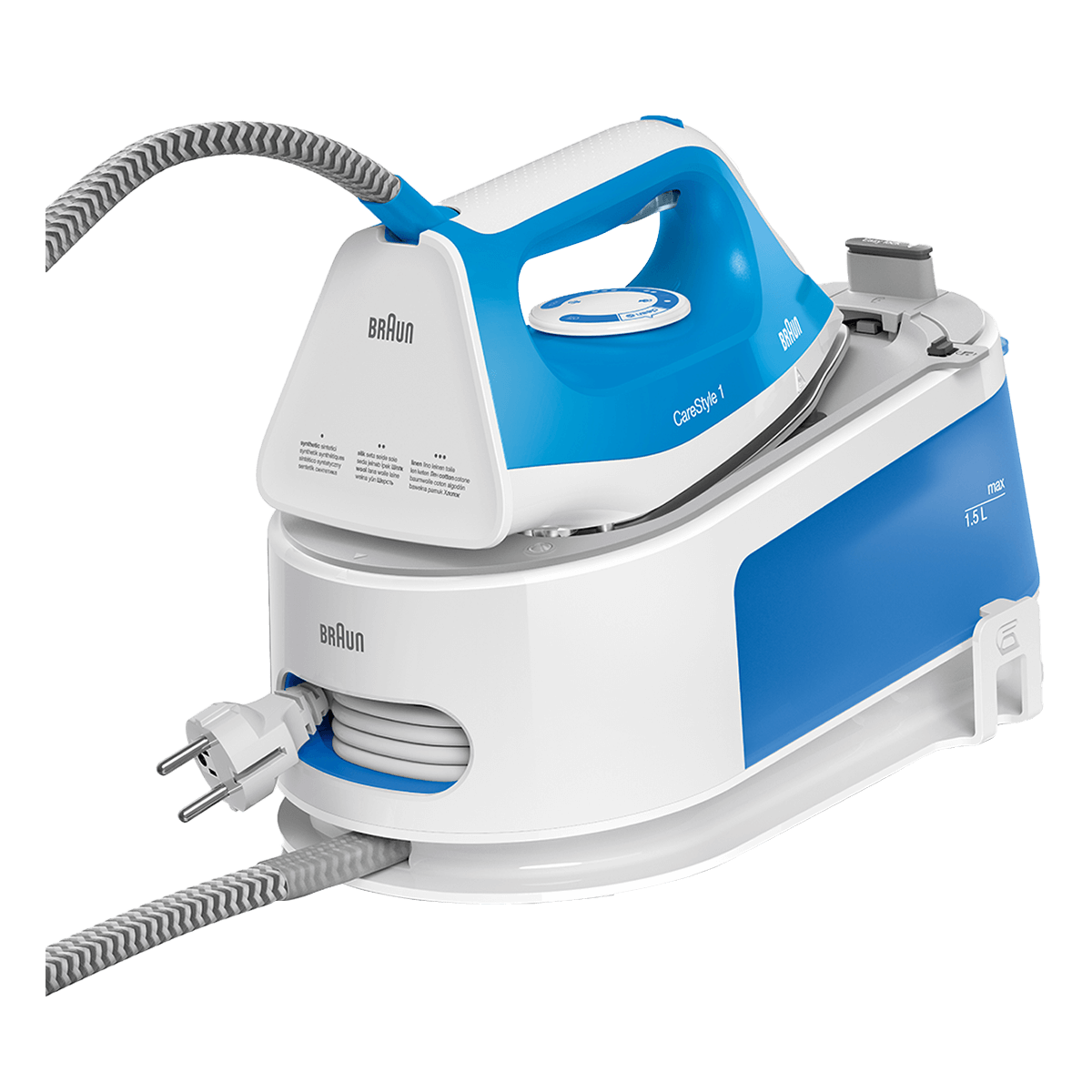 BRAUN S1012BL CareStyle1 Σύστημα Σιδερώματος με Δοχείο 1.5Lt Λευκό/Μπλε