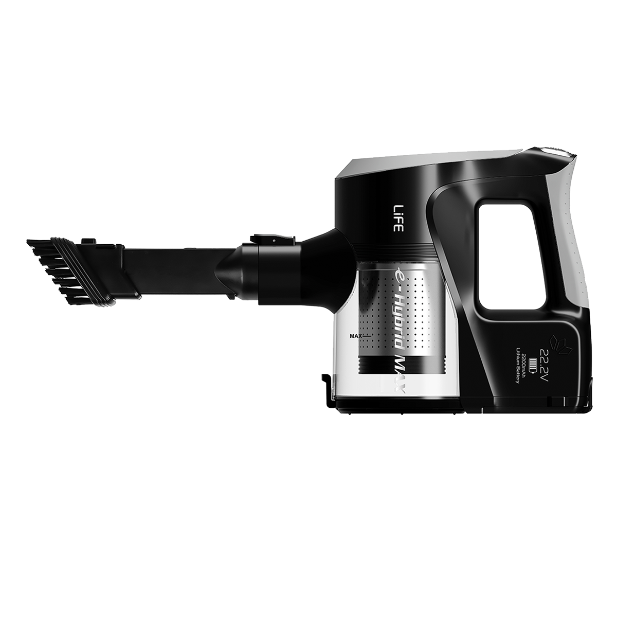 LIFE E-Hybrid Max Ασύρματη Σκούπα Stick 22.2V Ασημί - 2