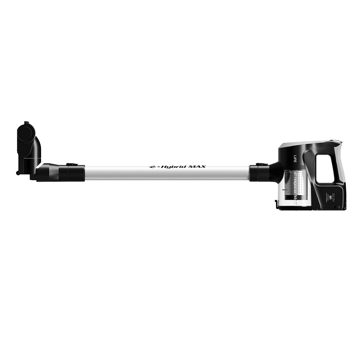LIFE E-Hybrid Max Ασύρματη Σκούπα Stick 22.2V Ασημί - 3