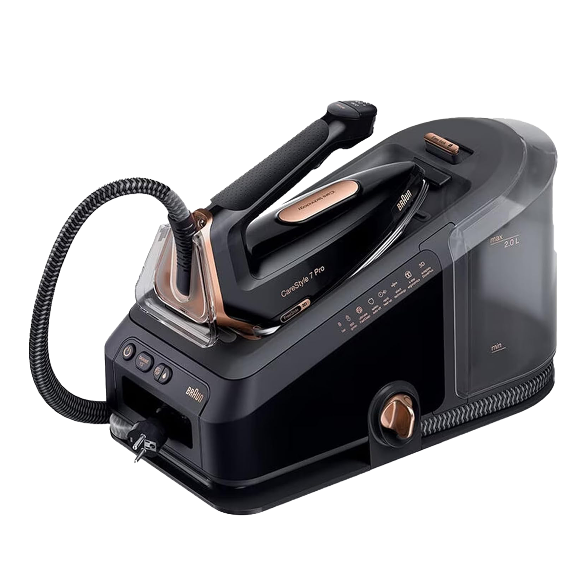 BRAUN IS7286.BK CareStyle 7 Pro Σύστημα Σιδερώματος με Δοχείο 2Lt Μαύρο