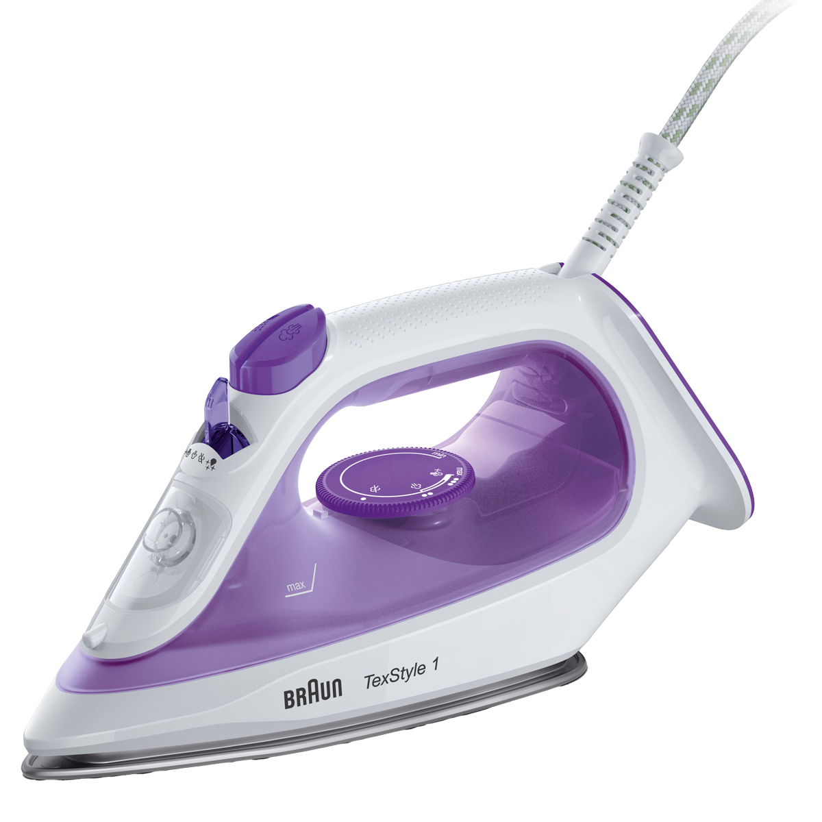BRAUN SI1080.VI TexStyle 1 Σίδερο Ατμού 2000W Λευκό/Μωβ