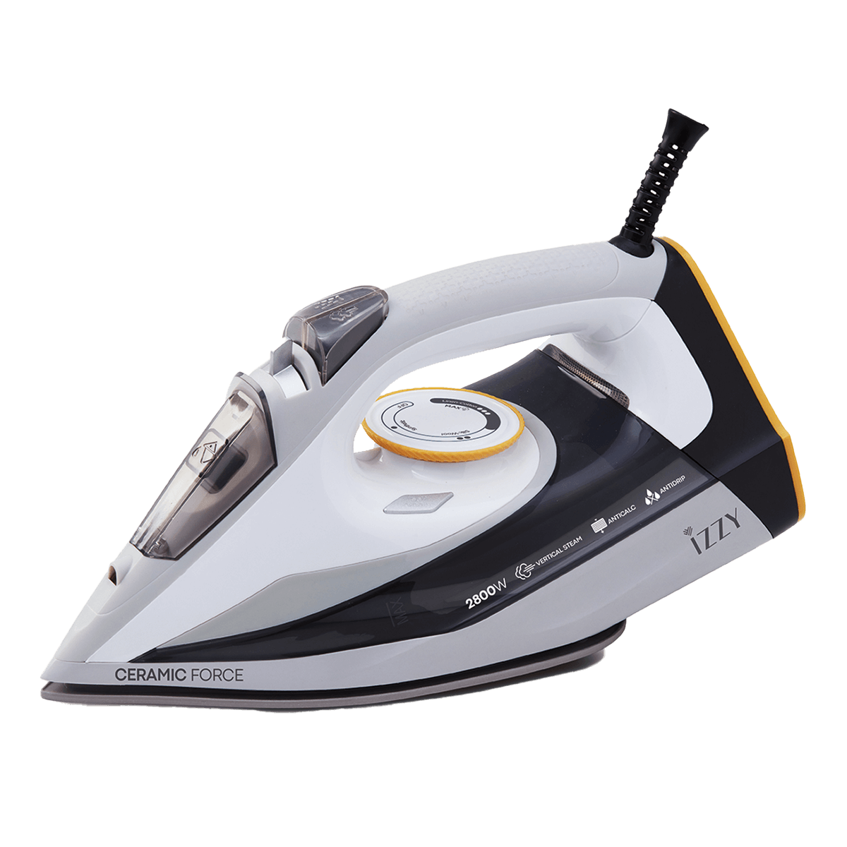 IZZY IZ-1107 Ceramic Force Σίδερο Ατμού 2800W Λευκό