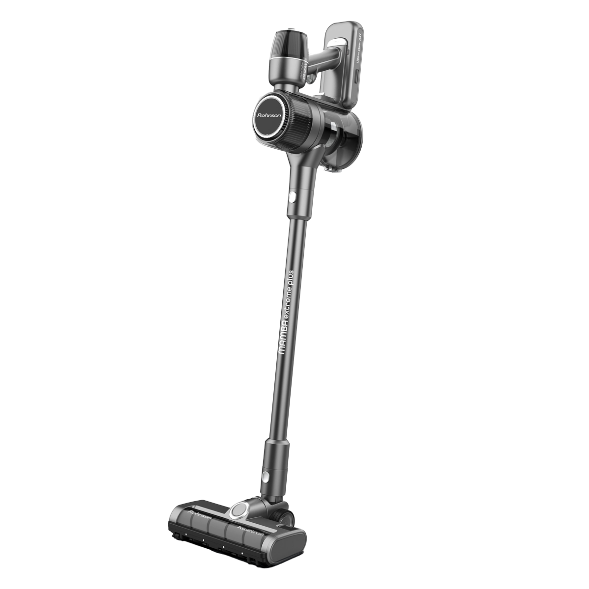 ROHNSON Mamba M7 Extreme Plus Ασύρματη Σκούπα Stick + Επιδαπέδια Βάση 25.2V Ασημί - 2
