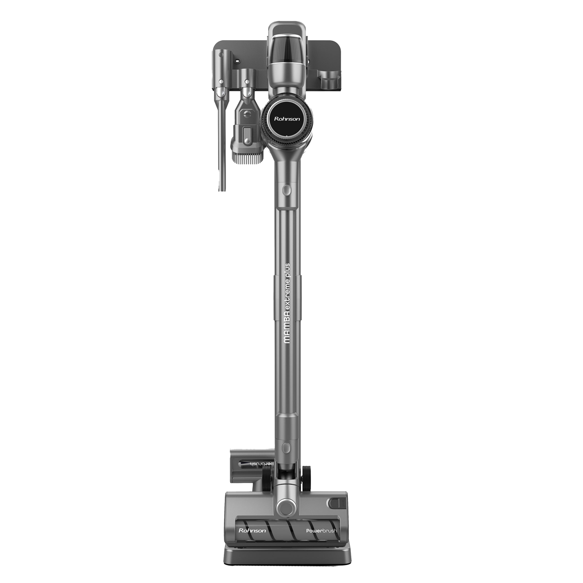 ROHNSON Mamba M7 Extreme Plus Ασύρματη Σκούπα Stick + Επιδαπέδια Βάση 25.2V Ασημί - 3