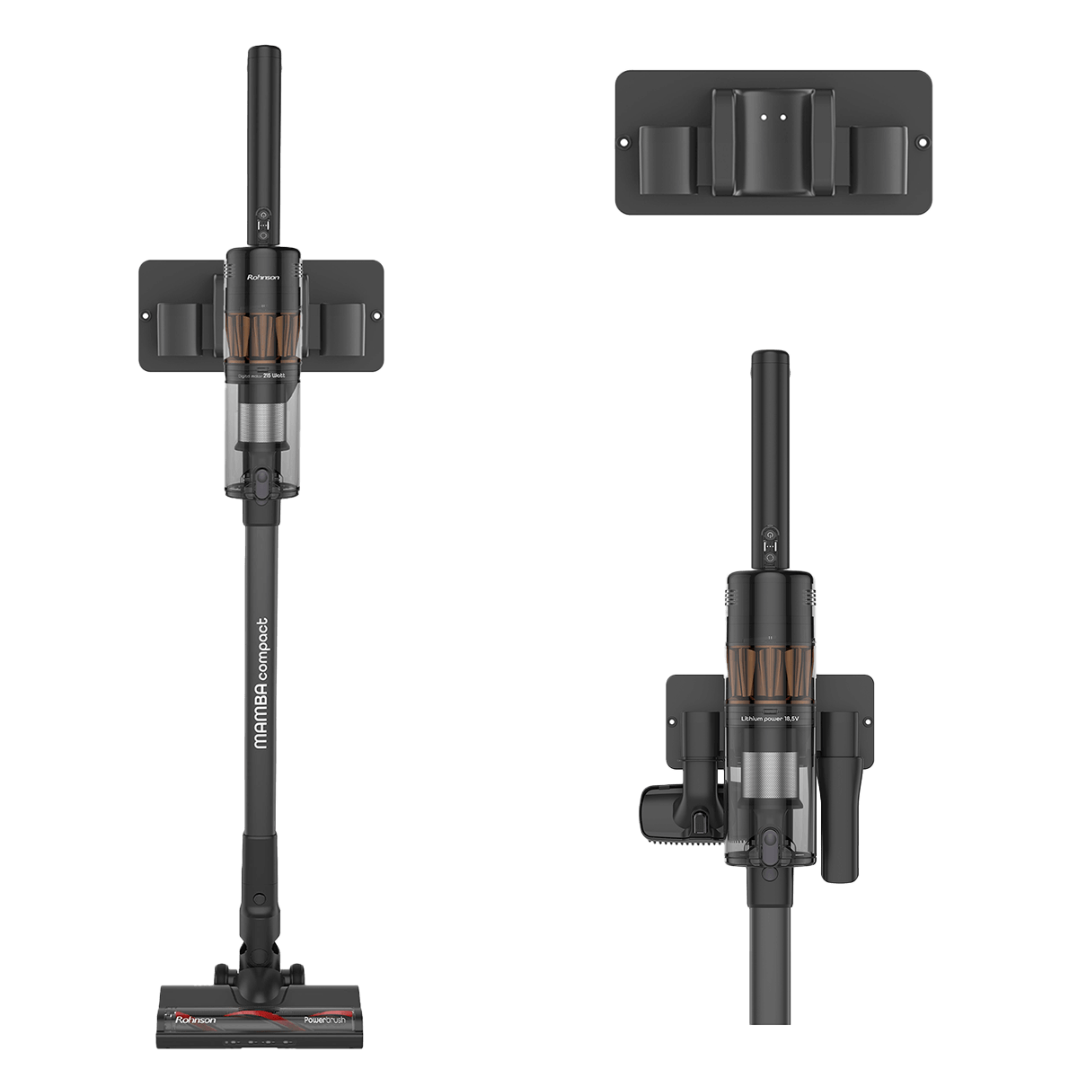 ROHNSON Mamba M6 Ασύρματη Σκούπα Stick 18.5V Μαύρο