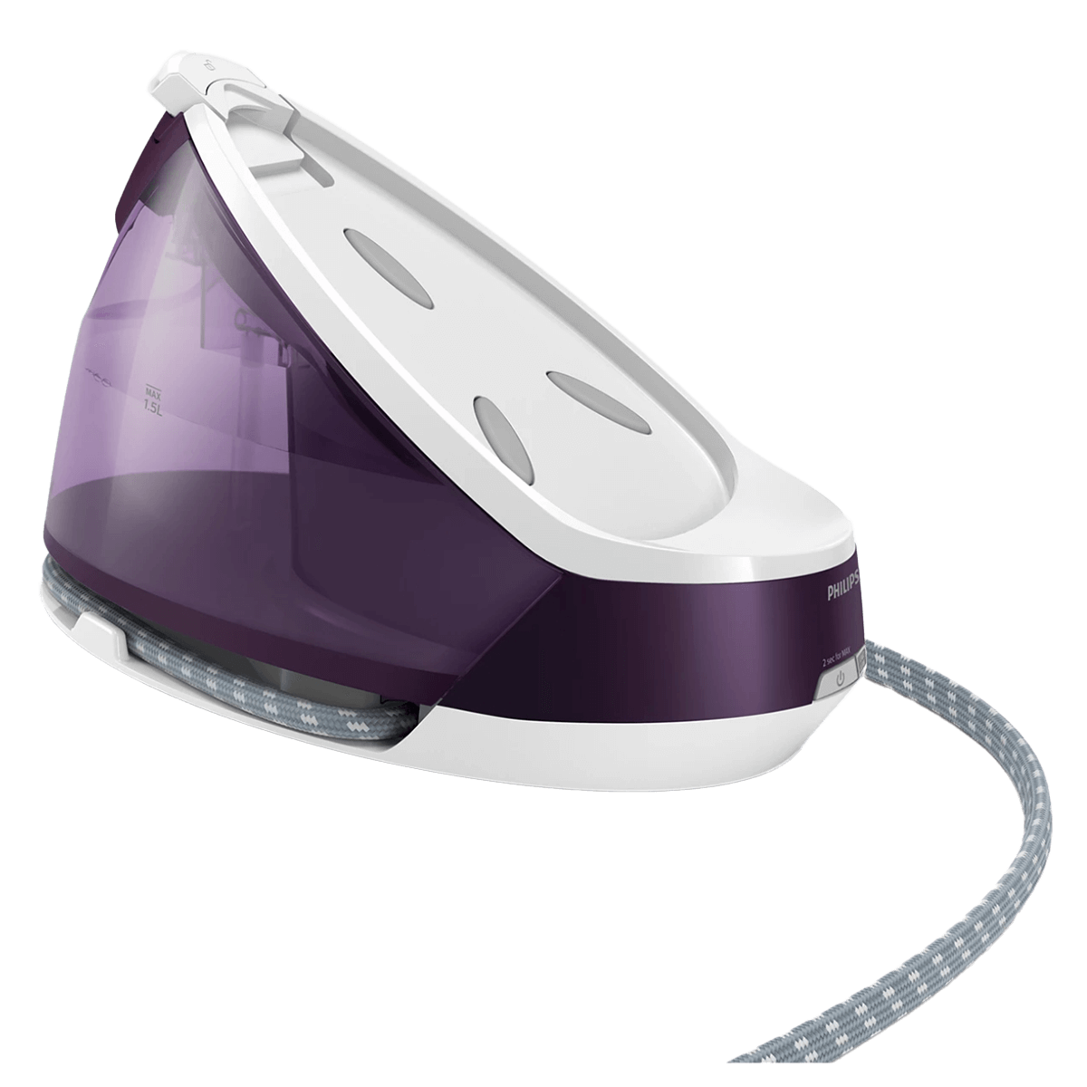 PHILIPS GC7933/30 PerfectCare Compact Plus Σύστημα Σιδερώματος με Δοχείο 1.5Lt Μωβ - 2