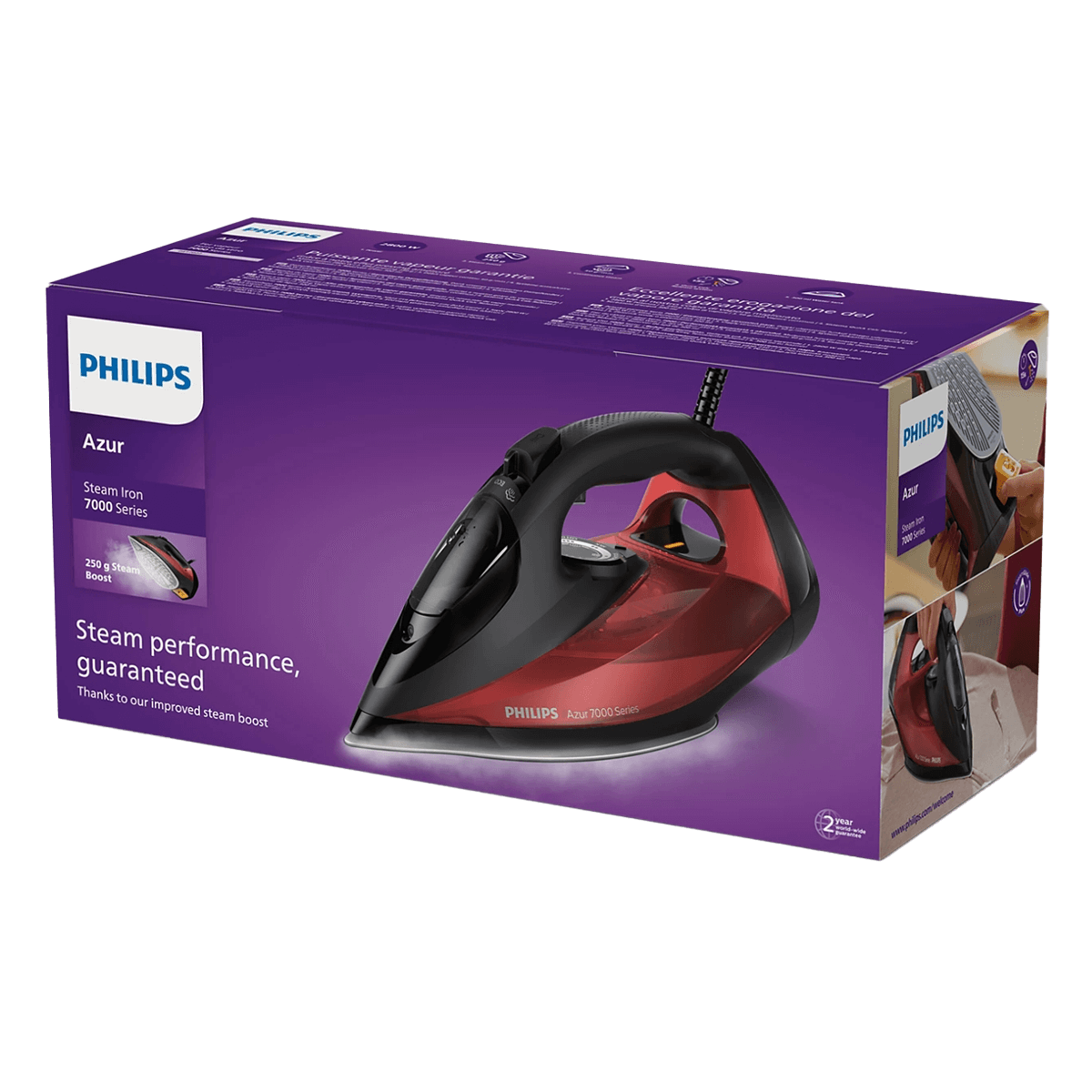 PHILIPS DST7022/40 Series 7000 Σίδερο Ατμού 2800W Κόκκινο - 3