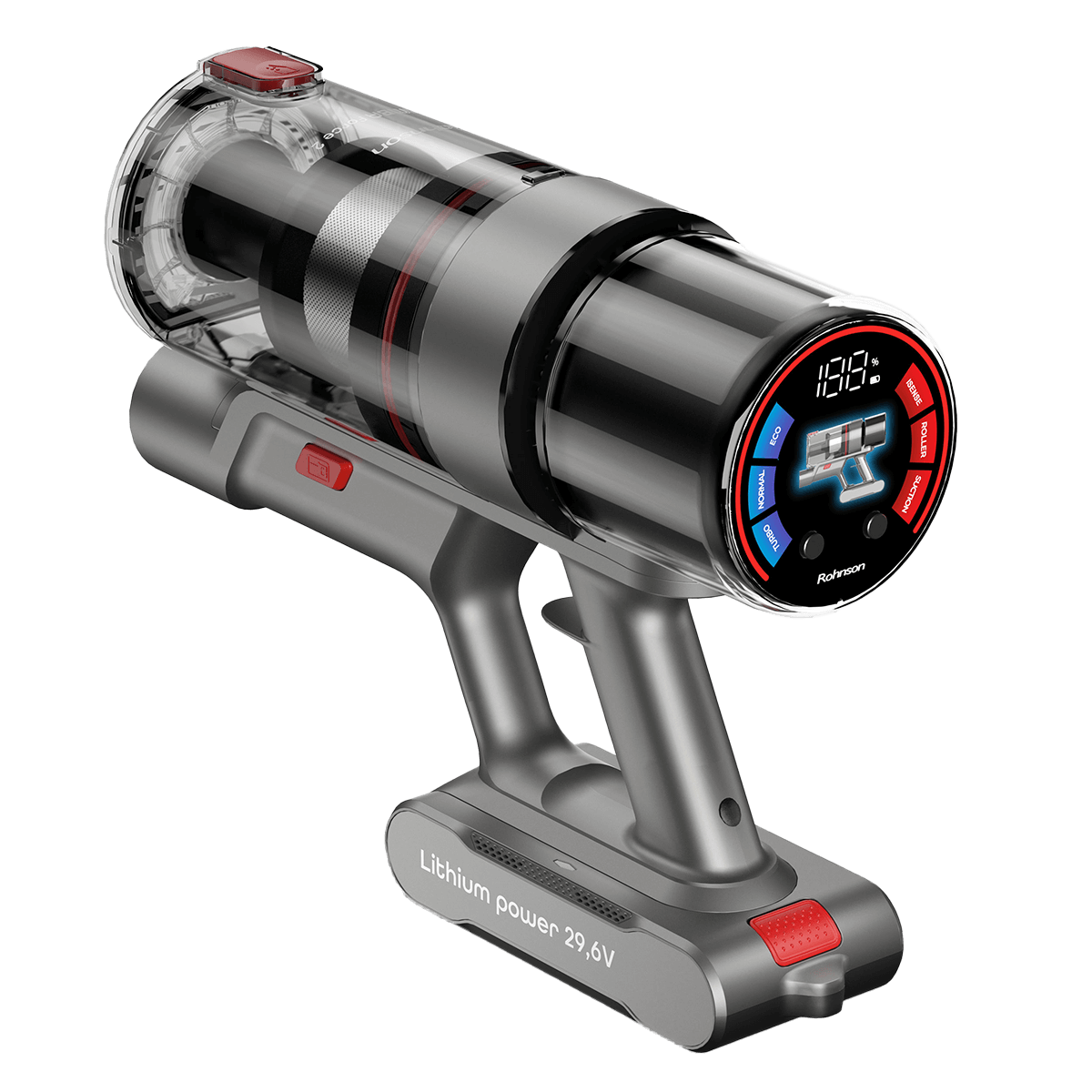 ROHNSON Mamba M19 Ασύρματη Σκούπα Stick 29.6V Ανθρακί - 4