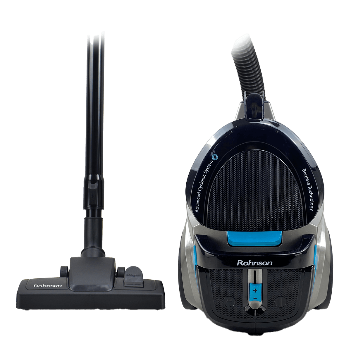 ROHNSON R-1245 Bagless Technology Ηλεκτρική Σκούπα με Κάδο 3Lt Μαύρο