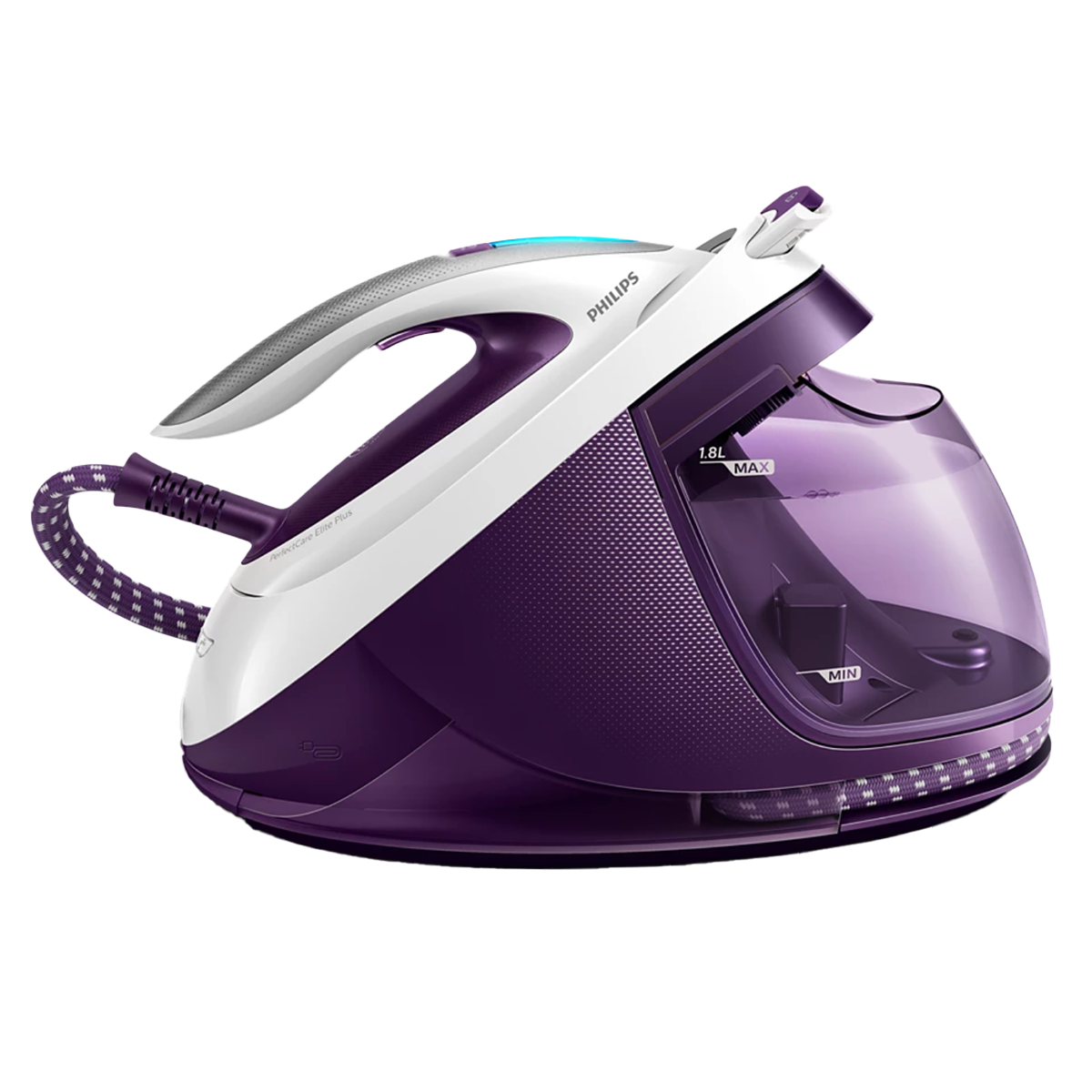 PHILIPS GC9660/30 PerfectCare Elite Plus Σύστημα Σιδερώματος με Δοχείο 1.8Lt Μωβ