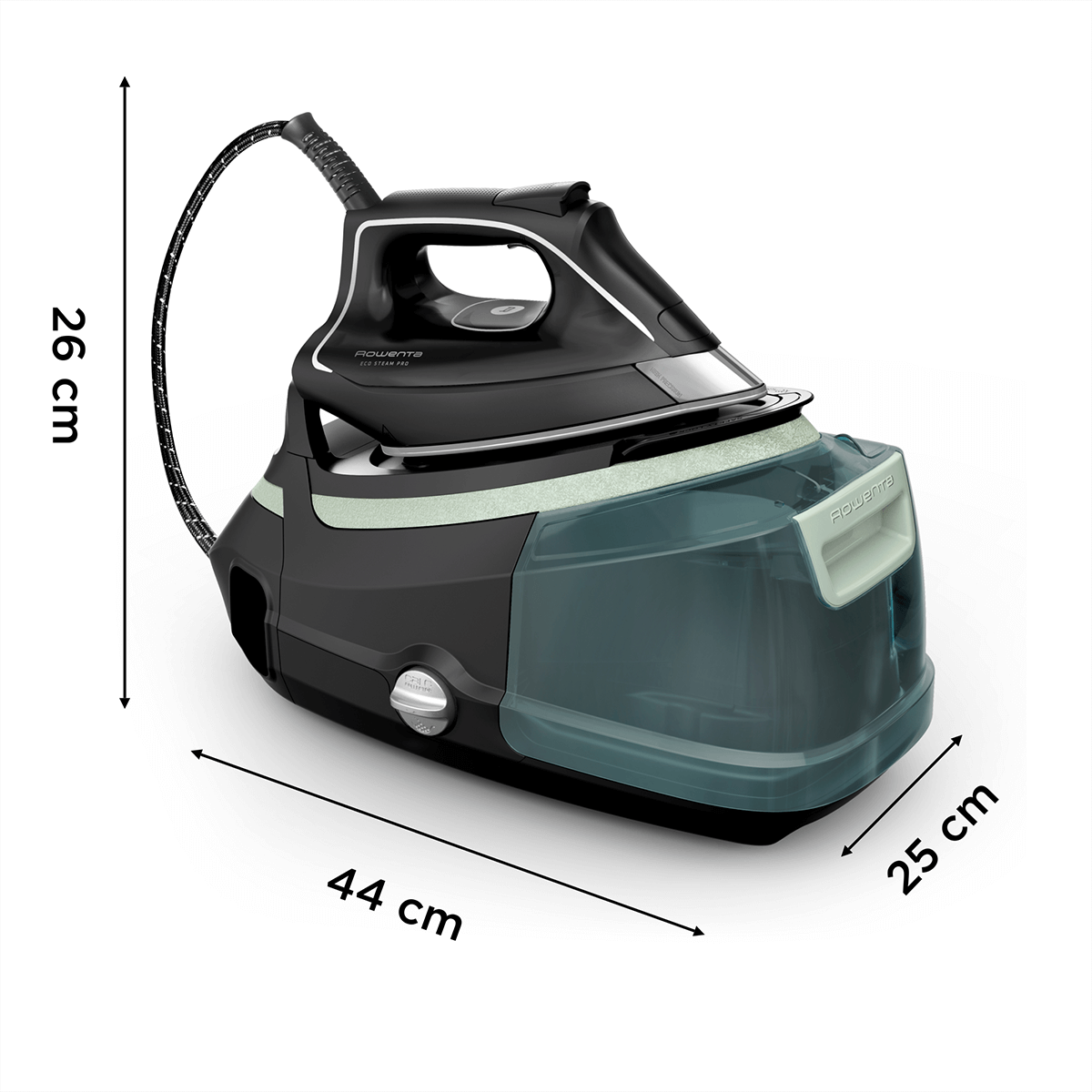 ROWENTA DG9621 Eco Steam Pro Σύστημα Σιδερώματος με Δοχείο 1.3Lt Μαύρο - 3