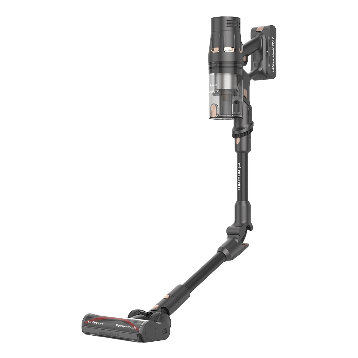 ROHNSON Mamba M28 Ασύρματη Σκούπα Stick 29.6V Ανθρακί - 3