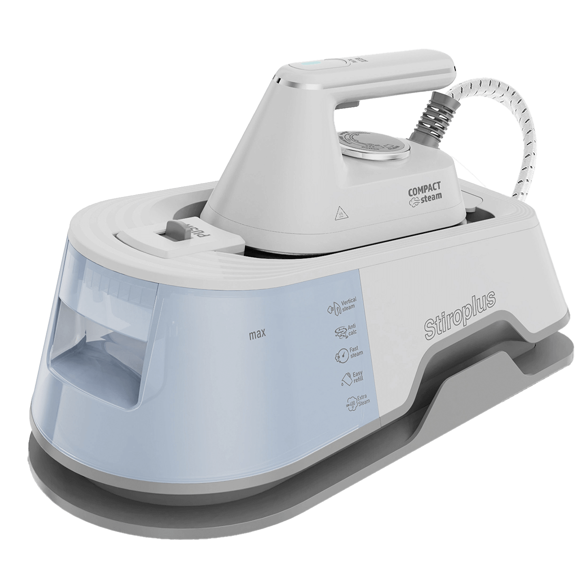 STIROPLUS SP 2030 Σύστημα Σιδερώματος με Δοχείο 1.2Lt Λευκό/ Μπλε - 3