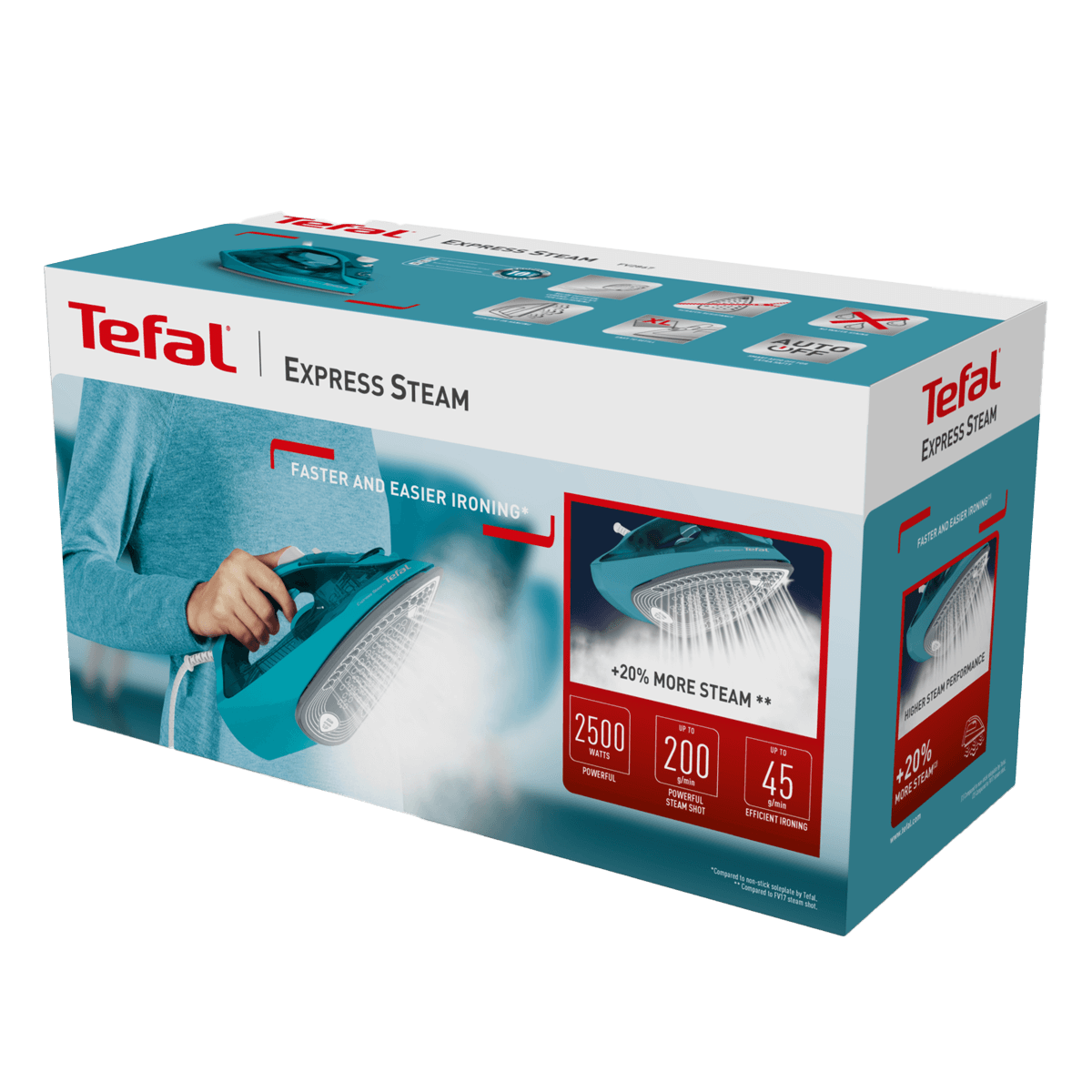 TEFAL FV2867E0 Express Steam Σίδερο Ατμού 2500W Μπλε - 3
