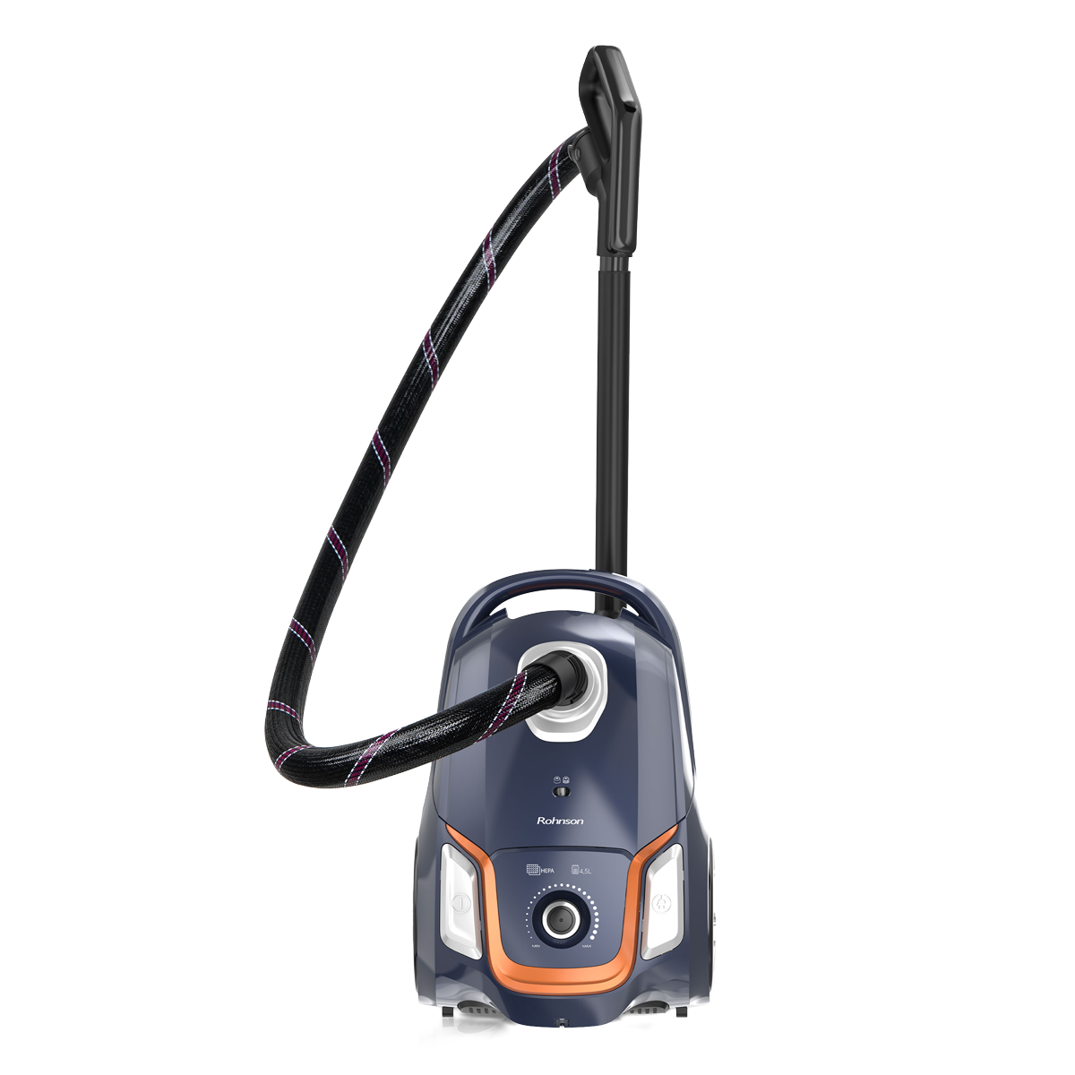 ROHNSON R-1252 Cl Bagless Ηλεκτρική Σκούπα με Σακούλα 4.5Lt Μπλε