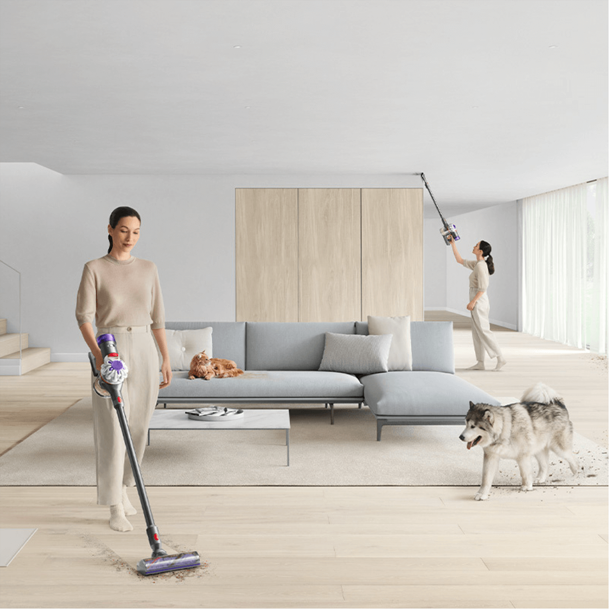 DYSON V7 Advanced Ασύρματη Σκούπα Stick 21.6V Silver/Nickel - 3