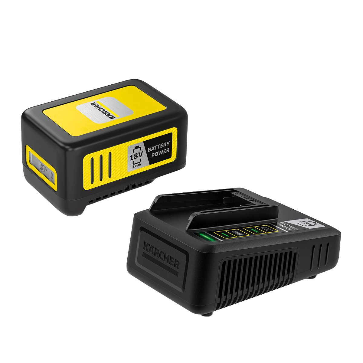 KARCHER 2.445-063.0 Σετ Μπαταρίας & Ταχυφορτιστή Battery Power 18V/5.0Ah Μαύρο